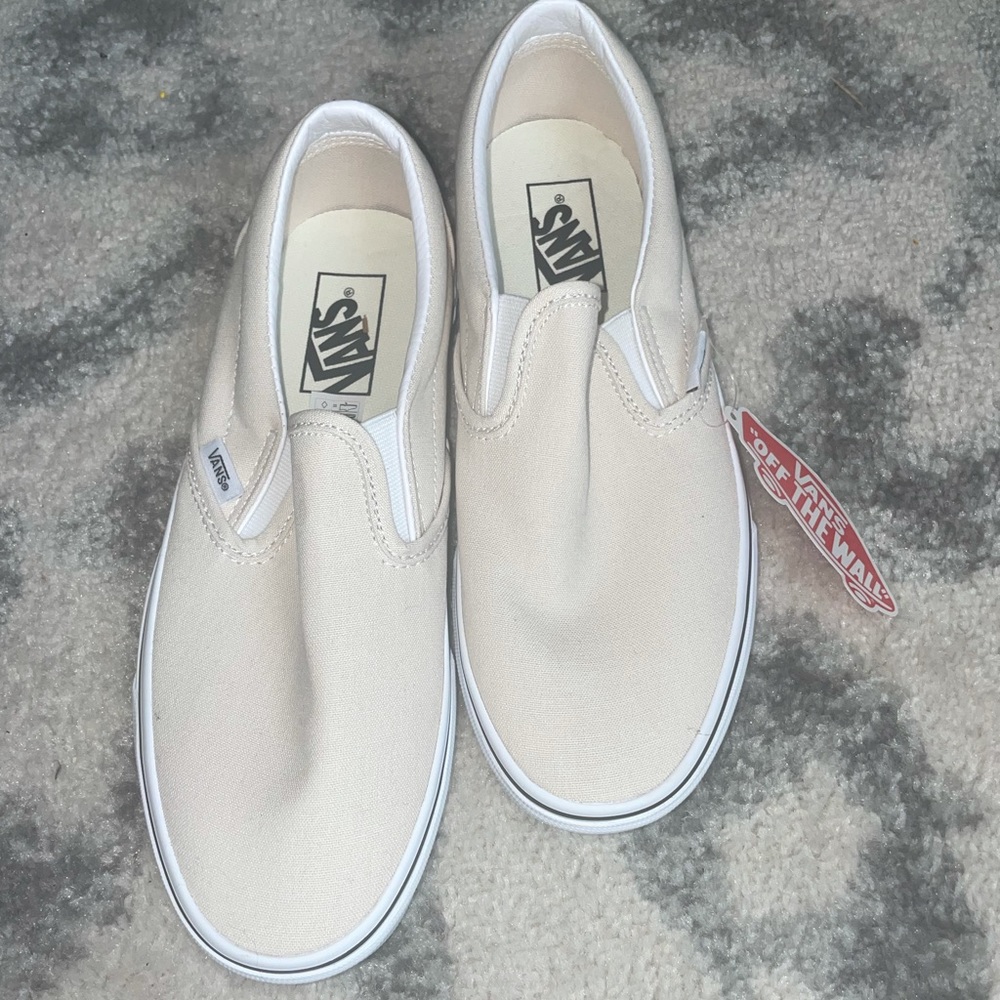brand new cream/white colored vans